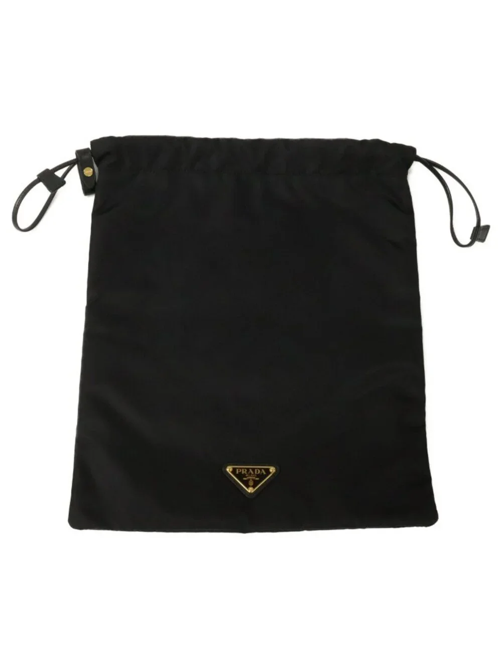 Prada Re-Nylon Triangle Logo Drawstring Wish Pouch